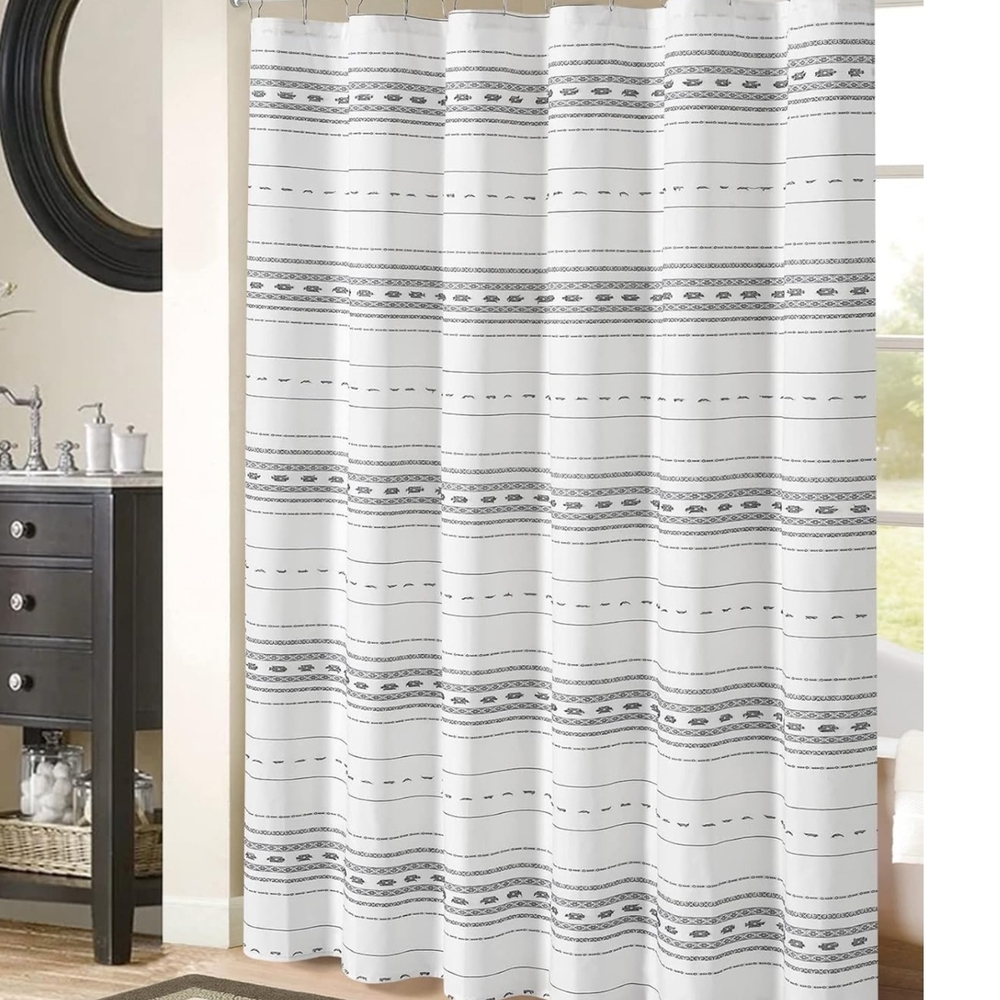 Waffle Shower Curtain-Cloth Shower Curtain [84]